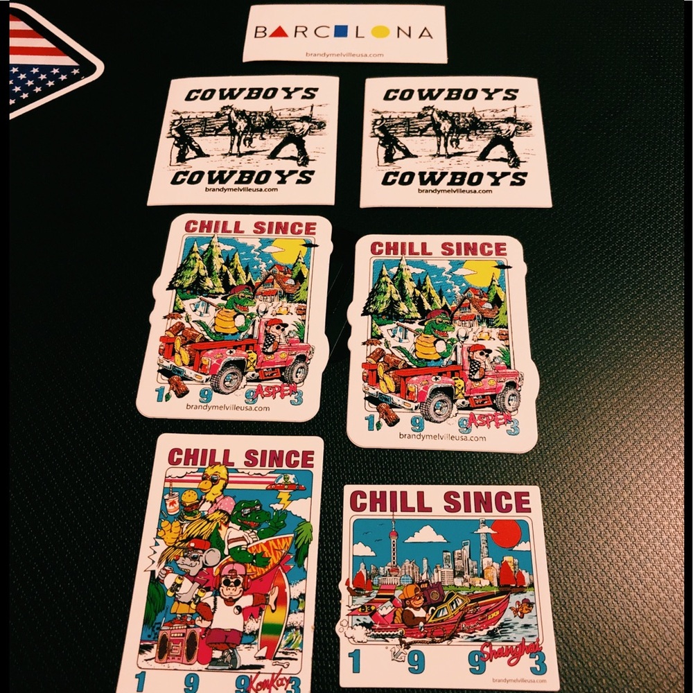 Brandy Melville sticker pack of 7